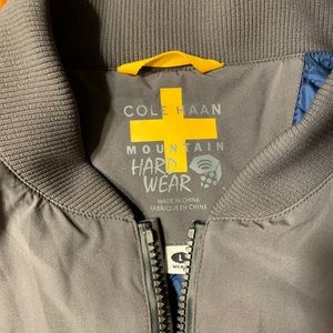 Cole Haan gray bomber jacket